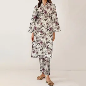 2PC- Unstitched Digital Printed Linen Suit PW9485