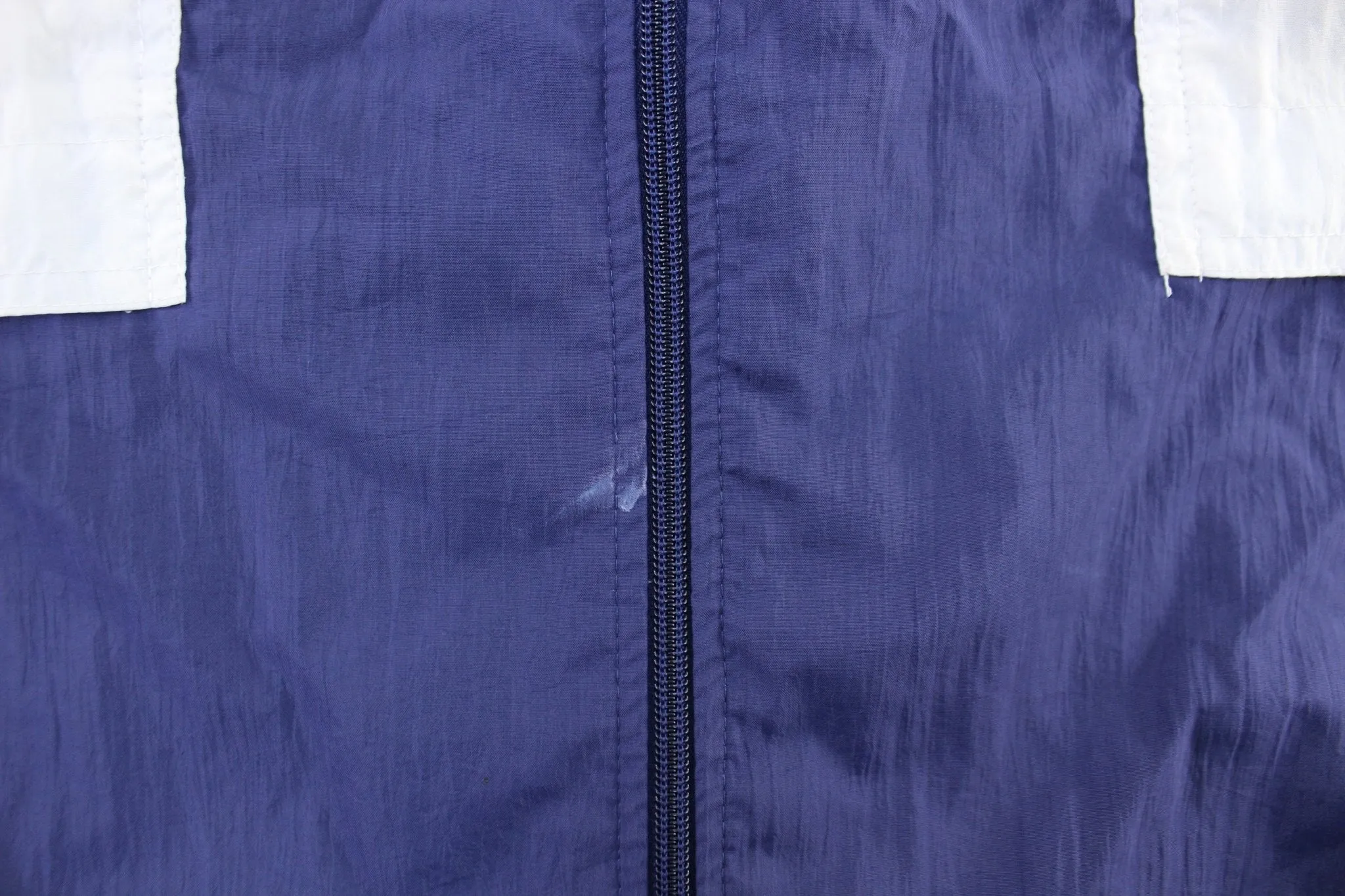 90's USA Olympic Embroidered Logo Navy, White, & Yellow Zip Up Jacket