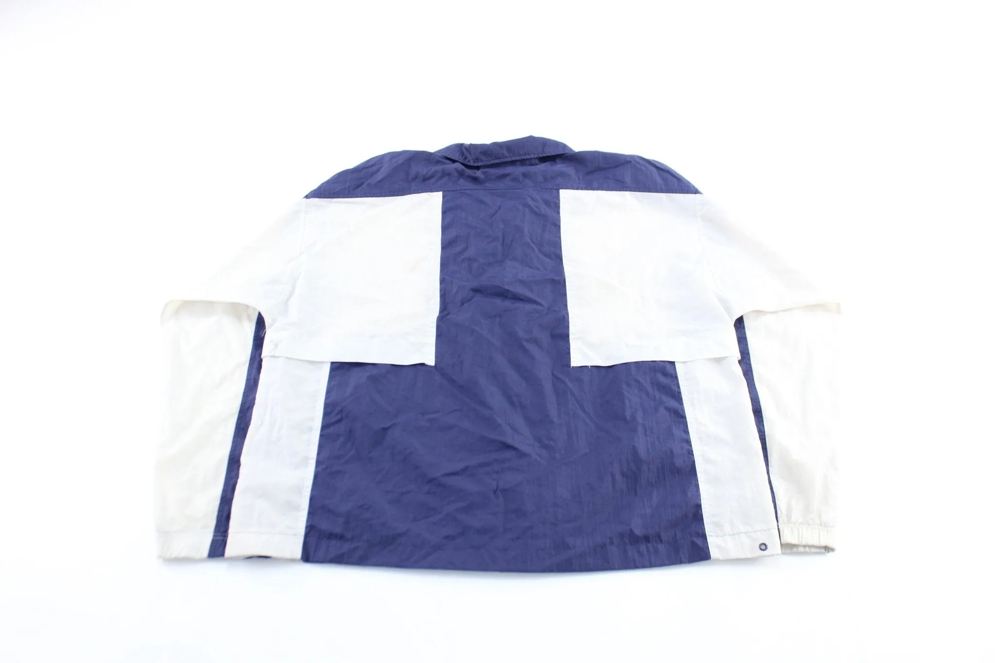 90's USA Olympic Embroidered Logo Navy, White, & Yellow Zip Up Jacket