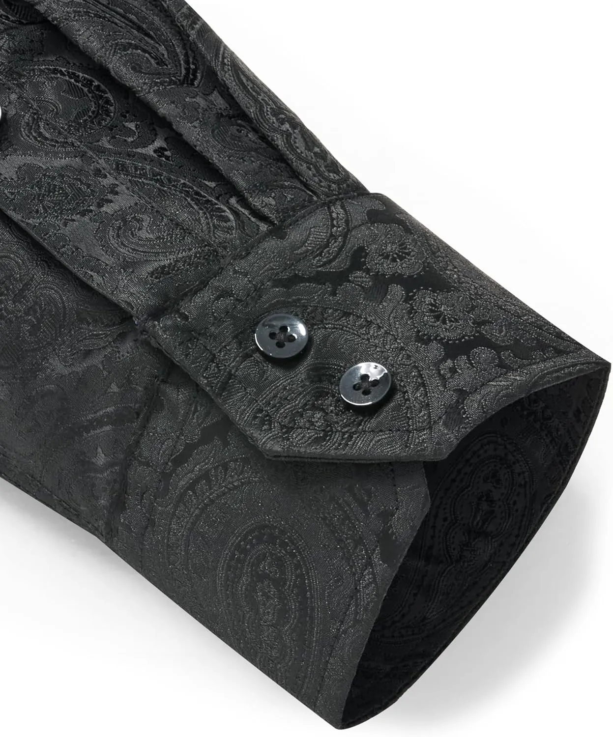 Alimens & Gentle Mens Paisley Shirts Dress Shirt for Men Western Cowboy Shirt Long Sleeve Button Down Shirt Wedding Party