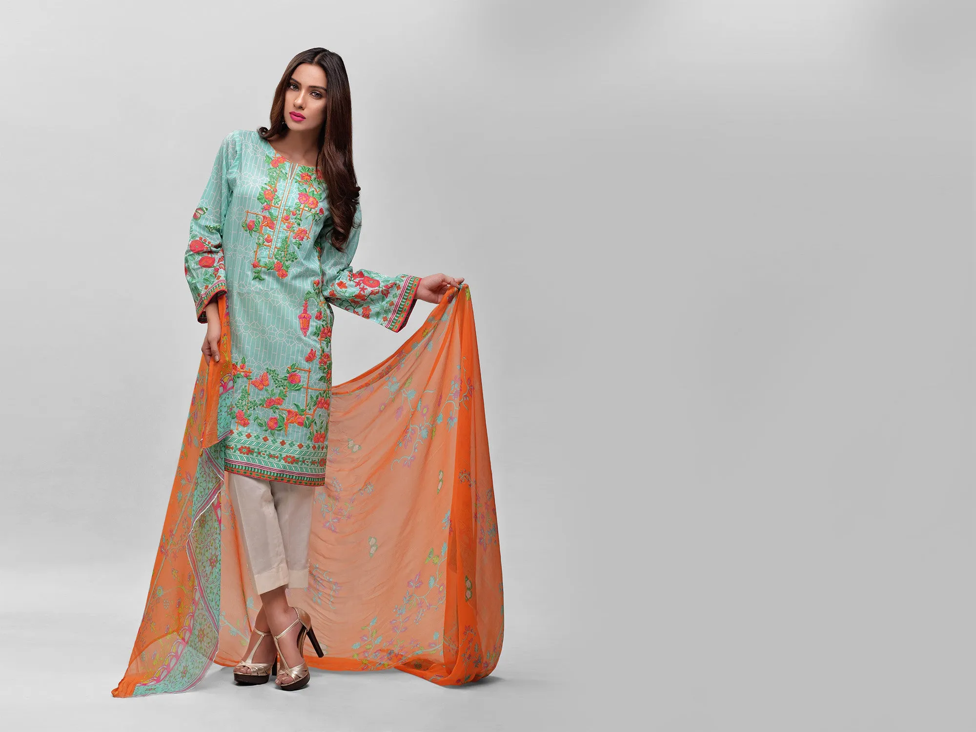 AUJ Lawn Collection 2016 Vol 1 – Design 12A