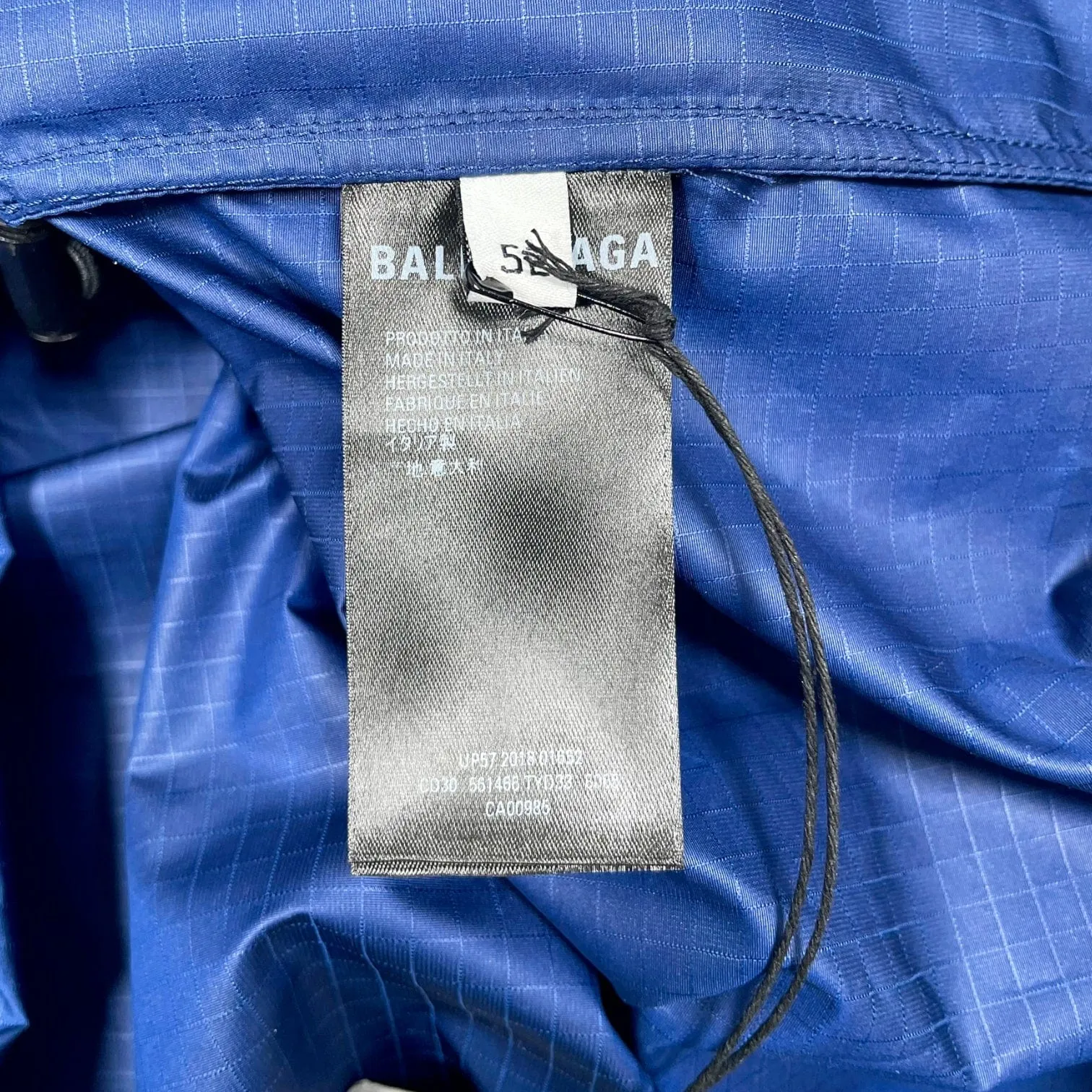 Balenciaga Color Block Logo Windbreaker Jacket Blue Red