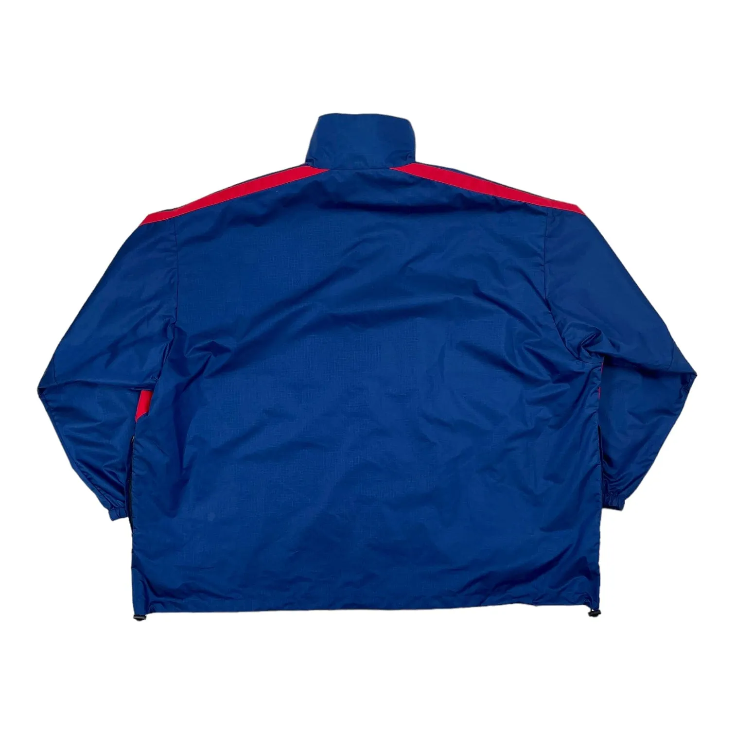Balenciaga Color Block Logo Windbreaker Jacket Blue Red