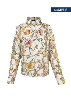 Basic Linen Shirt | Botany Flora Cream