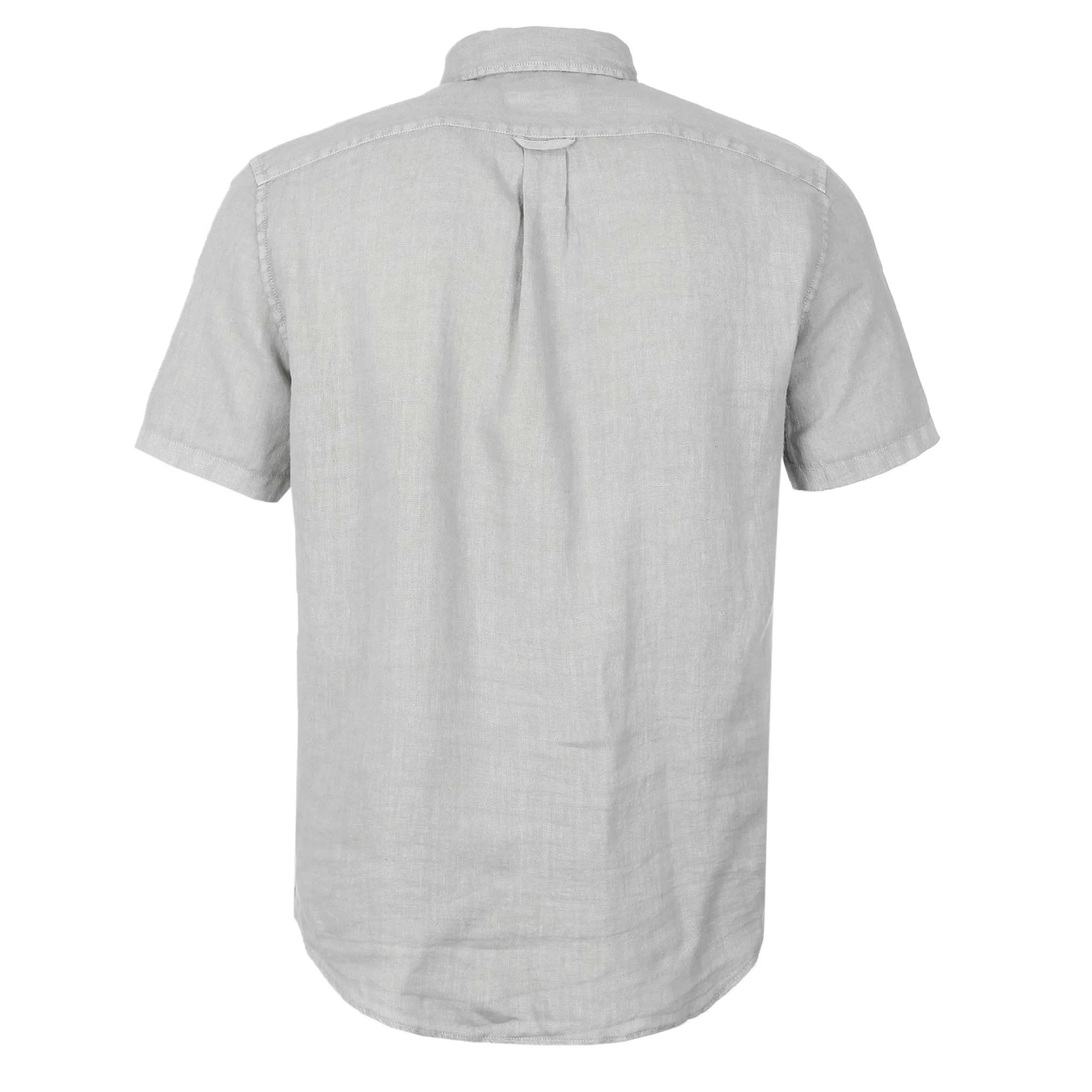Belstaff Scale Linen SS Shirt in Cloud Grey