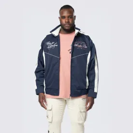 Big and Tall - Colorblock Windbreaker Jacket - Navy