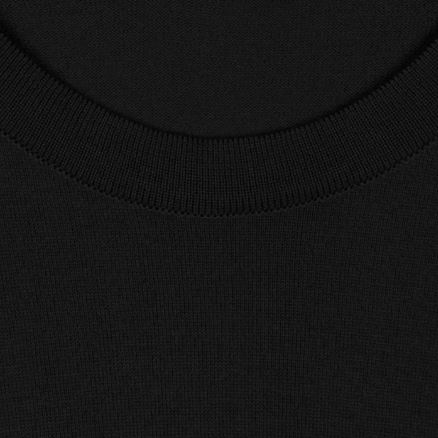 Black Lorca Sea Island Cotton T-Shirt