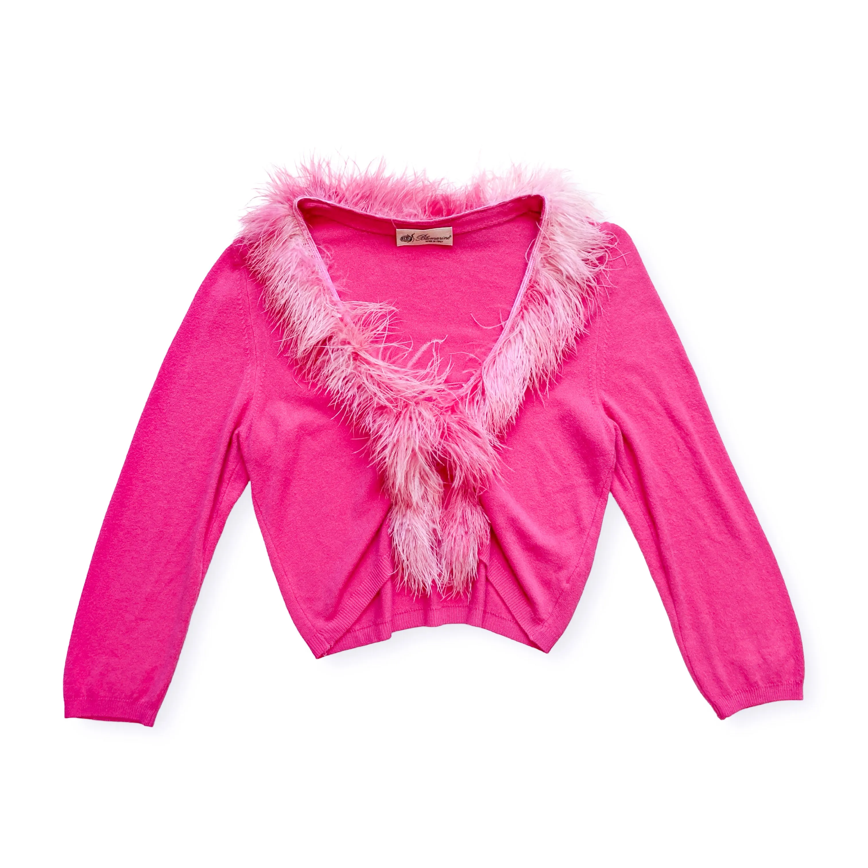 Blumarine F/W 1999 iconic fur cardigan