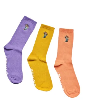 Bunched 3 Pck Socks