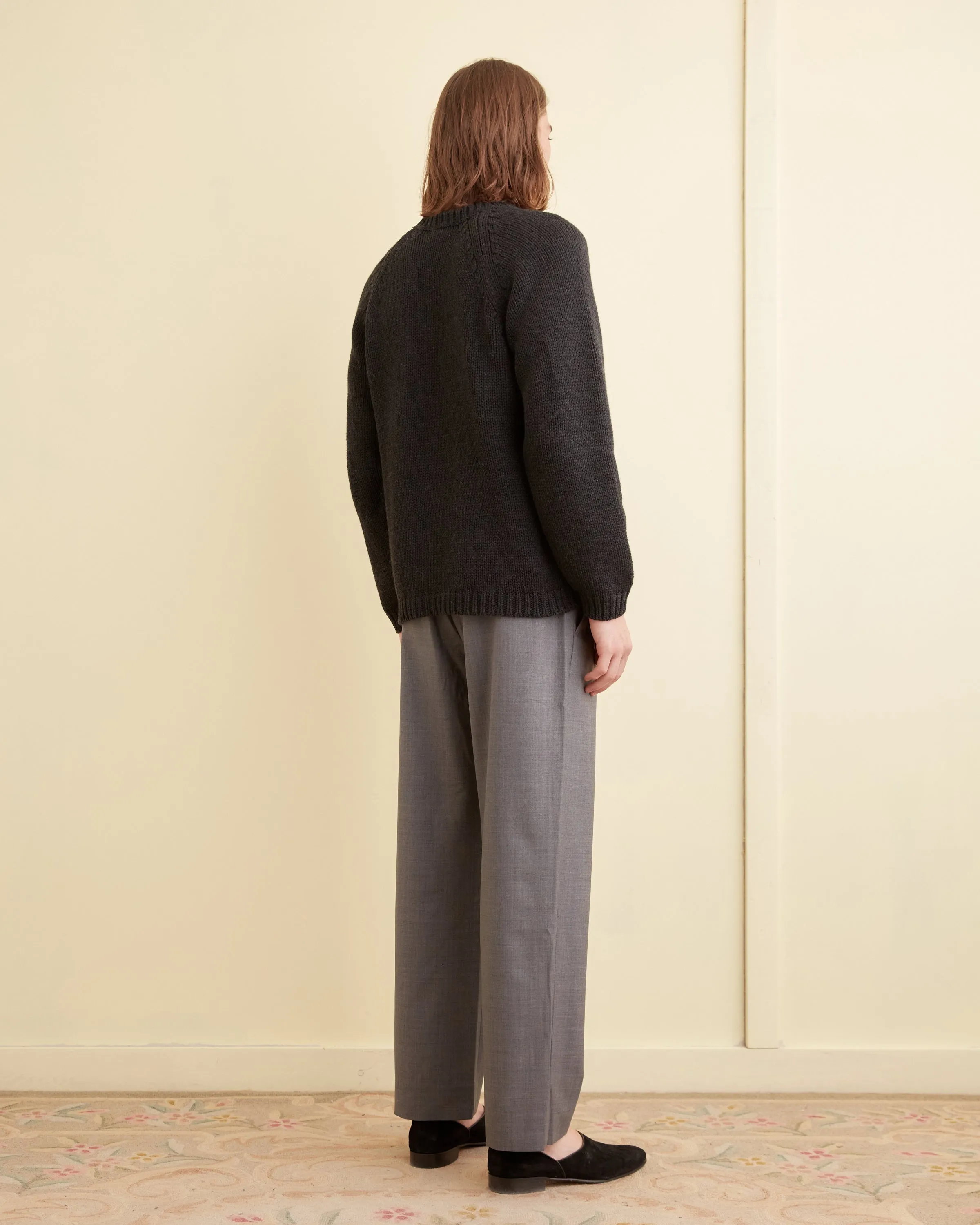 Cashmere Crewneck - Charcoal