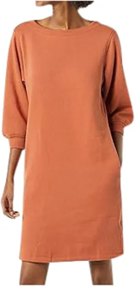 Casual Dresses for Women Summer Short Sleeve Crewneck Tie Waist T Shirt Dress Belted Dresses with Pockets