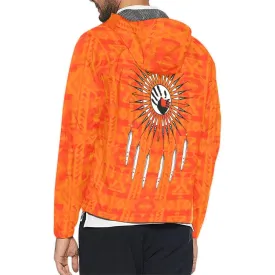 Chiefs Mountain Orange Feather Directions Unisex Windbreaker