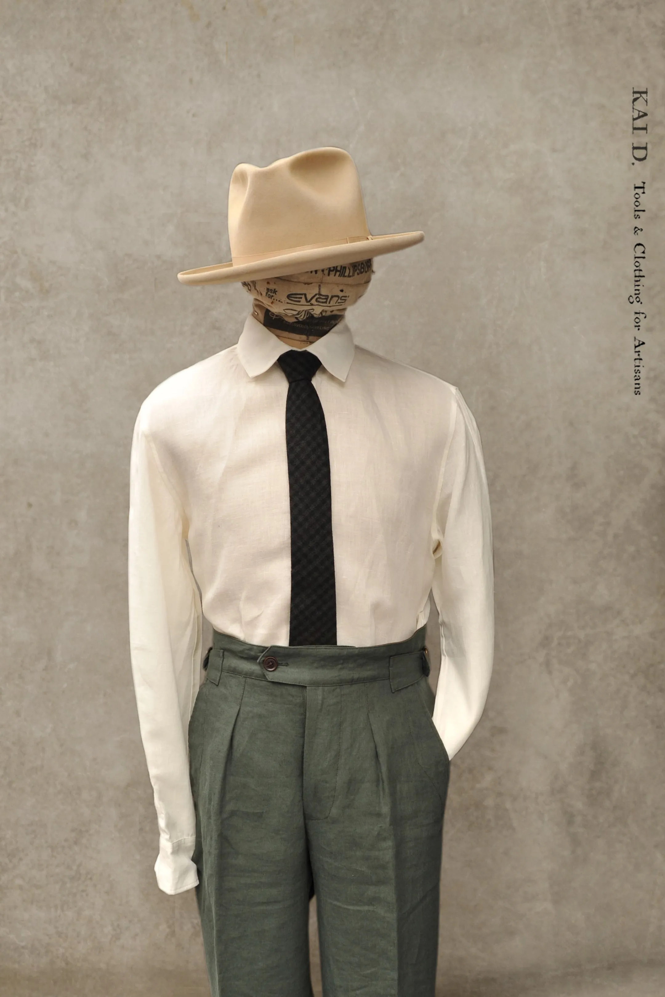 Delancey Shirt - Belgian Linen - Oyster White - M, L, XXL