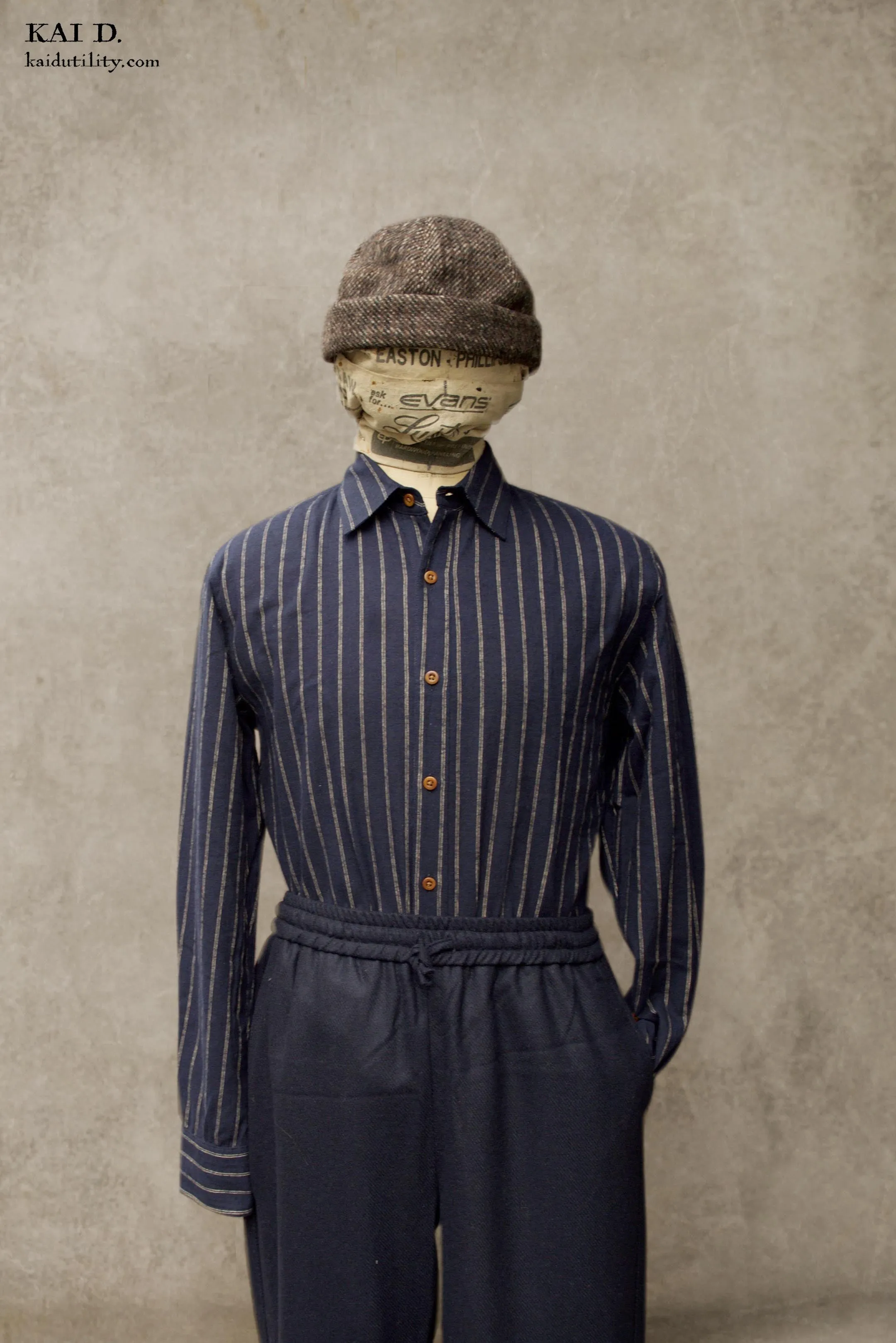 Delancey Shirt - Blue Twin Stripe - S, M, L, XL