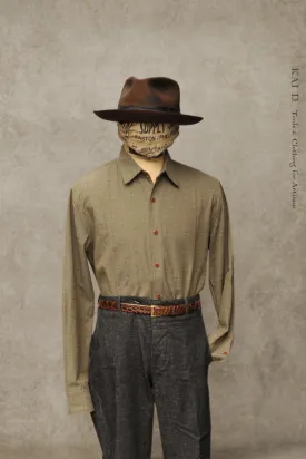 Delancey Shirt - Novel Sashiko - Green Tea - L, XL
