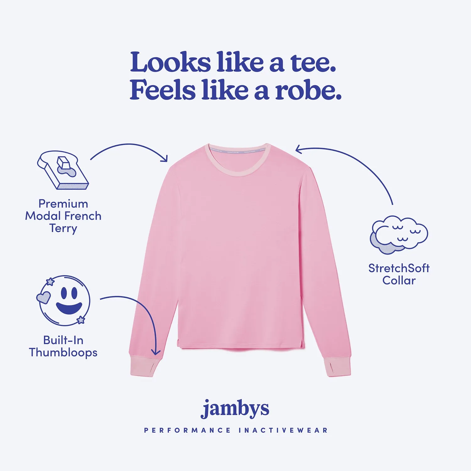 Flamingo/Taffy Long-Sleeve JamTee
