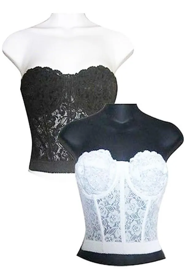 Floral Lace Crop Top Bustier