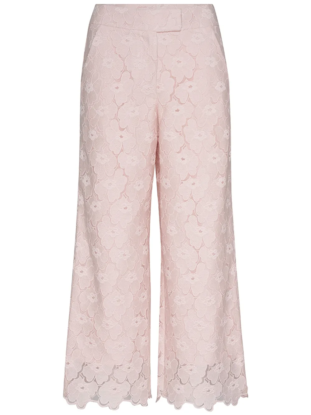 Floral Lace Cropped Pants