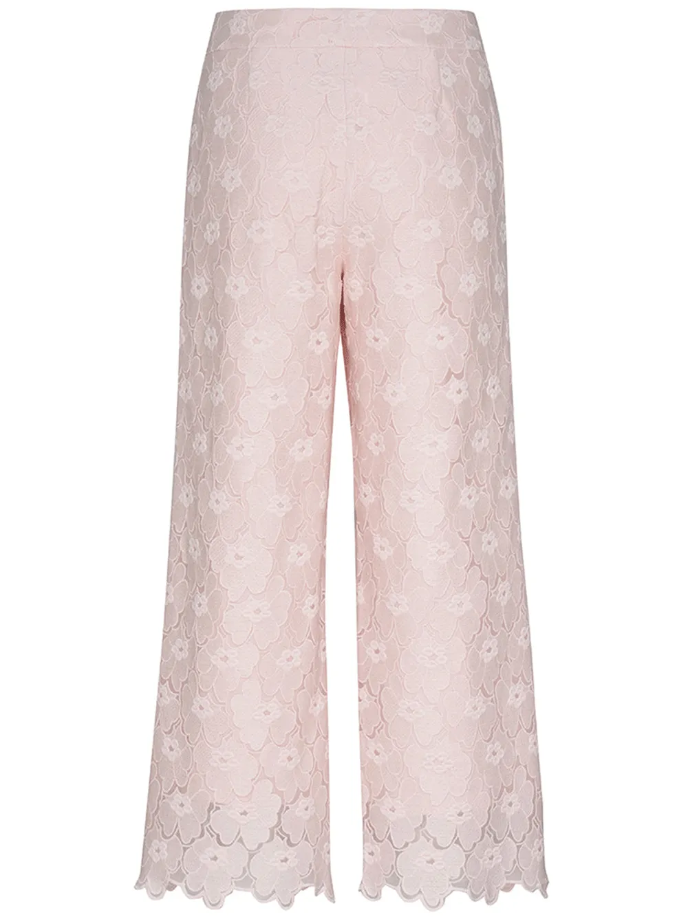 Floral Lace Cropped Pants