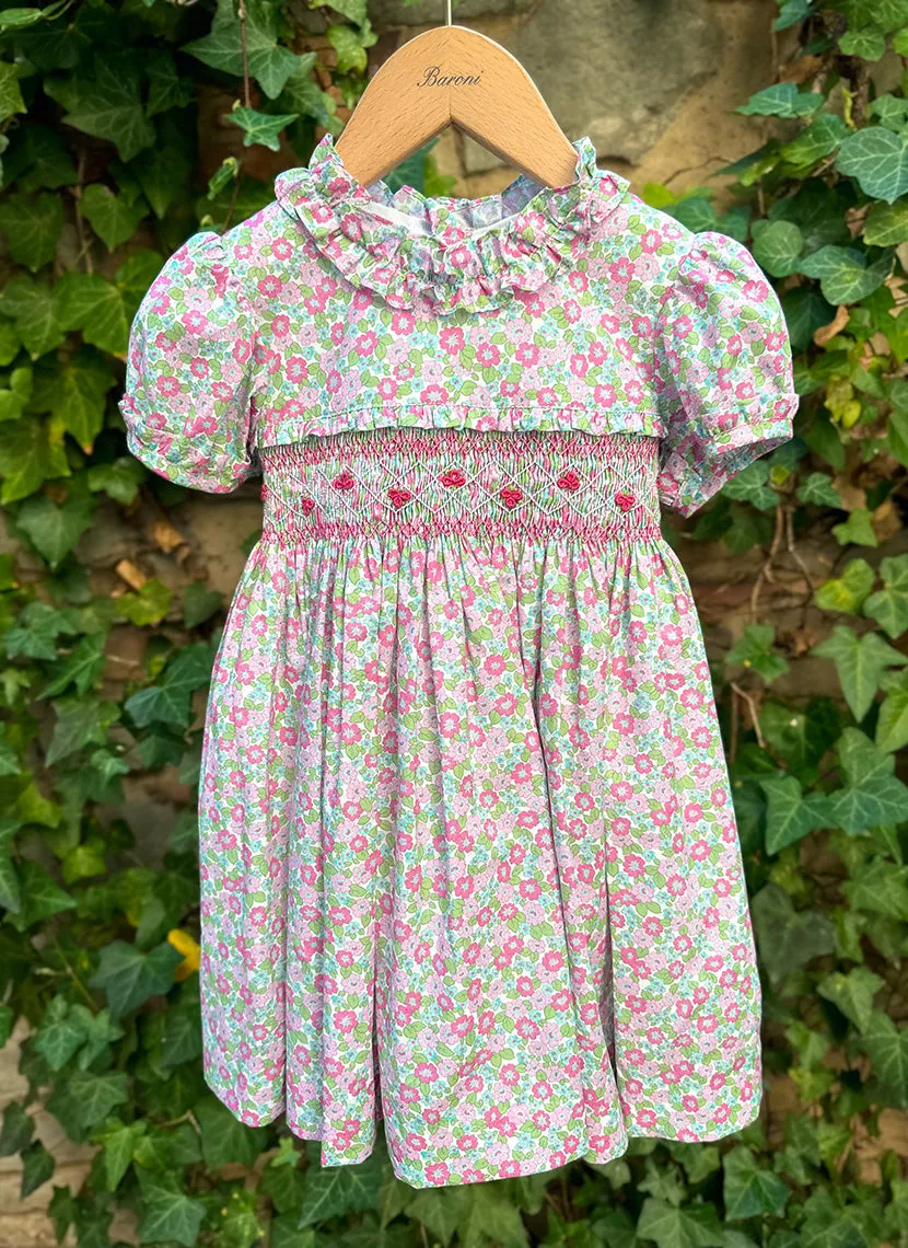 Flowers Hand smock Dress