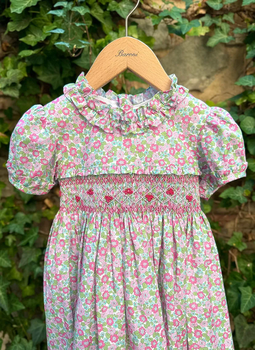 Flowers Hand smock Dress