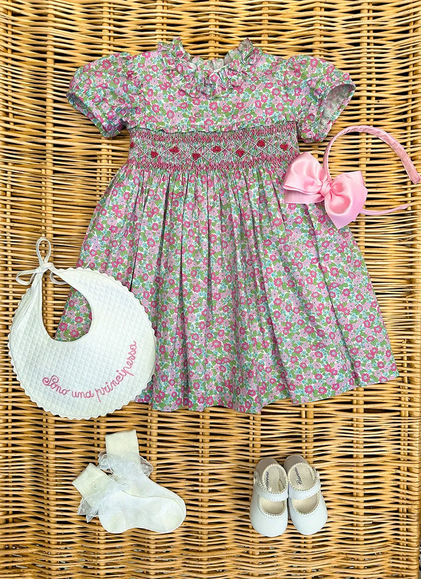 Flowers Hand smock Dress