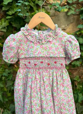 Flowers Hand smock Dress