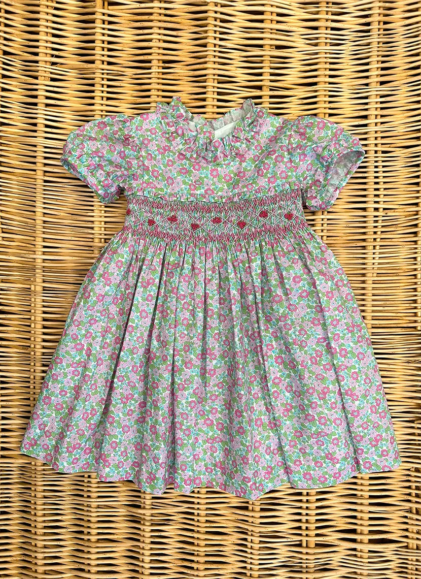 Flowers Hand smock Dress