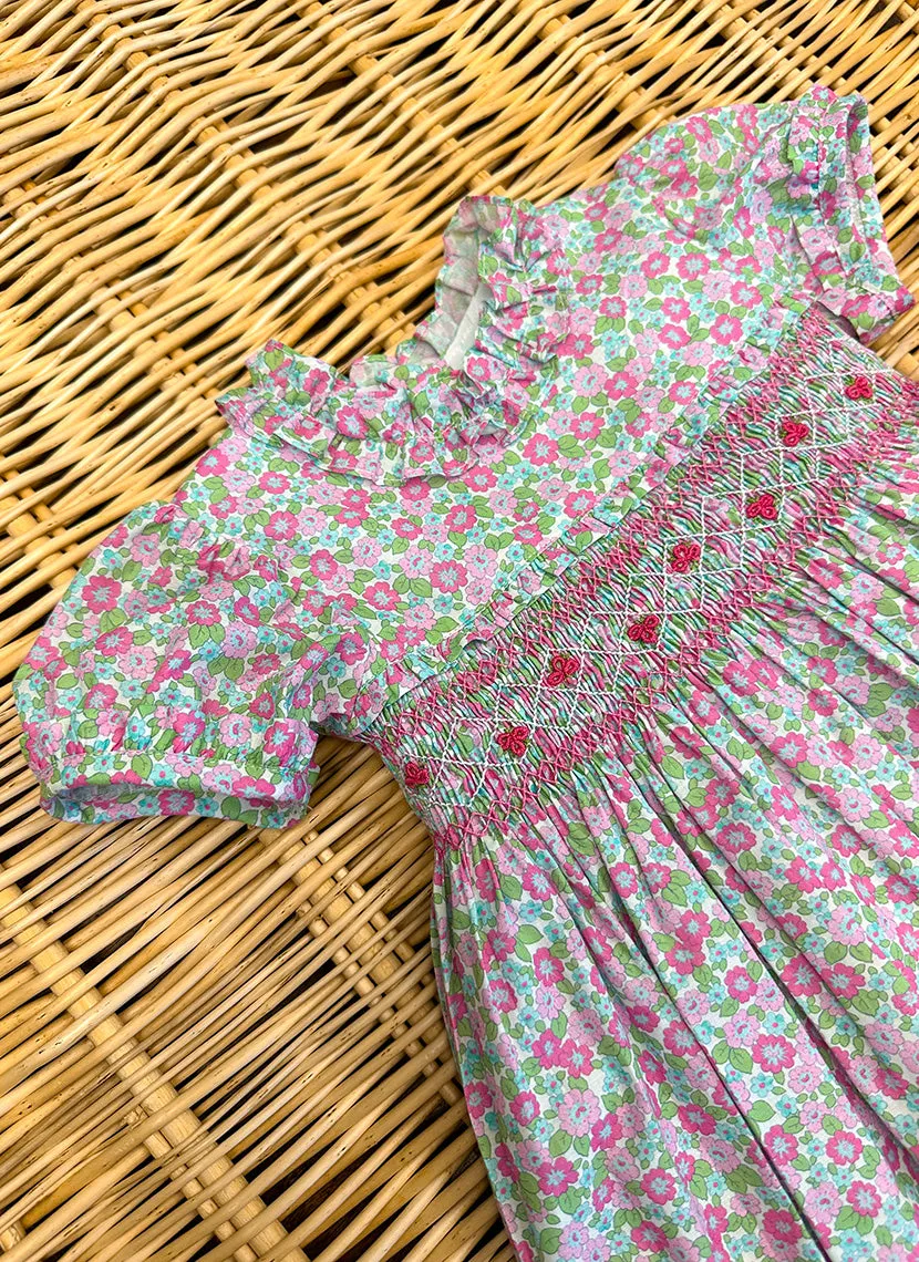 Flowers Hand smock Dress