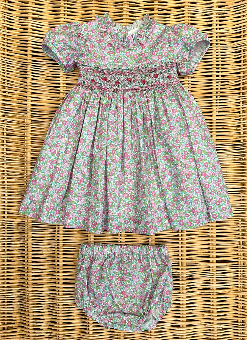 Flowers Hand smock Dress