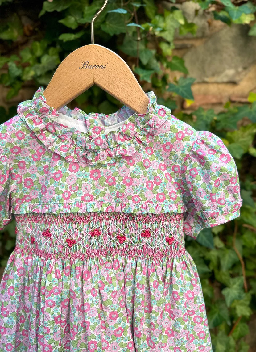 Flowers Hand smock Dress