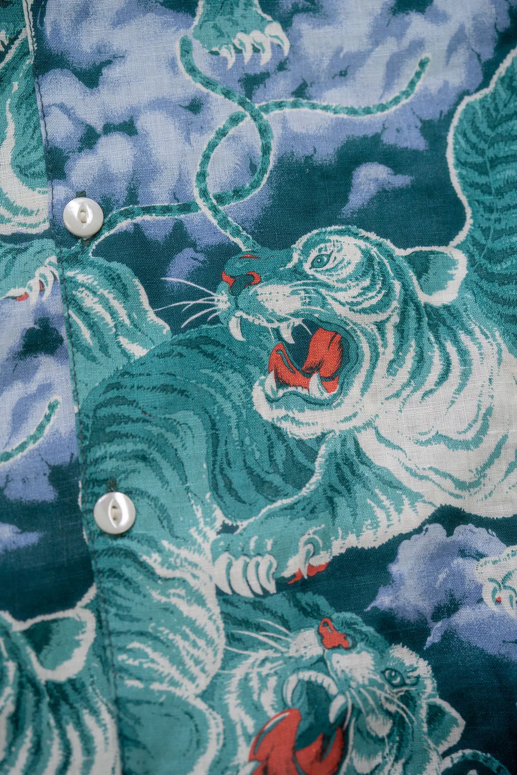 Freenote Cloth Hawaiian - Turquoise Tiger