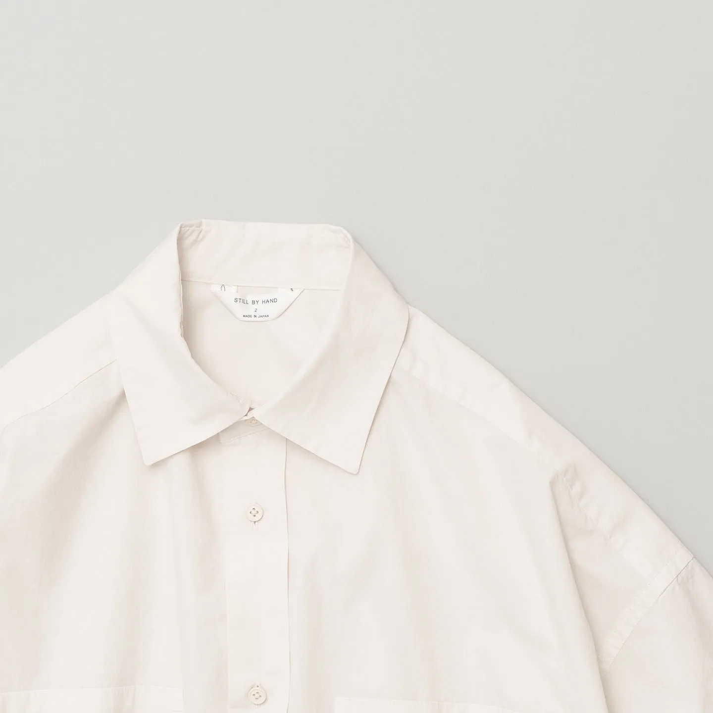 Garment Dye Over Shirt | Ecru