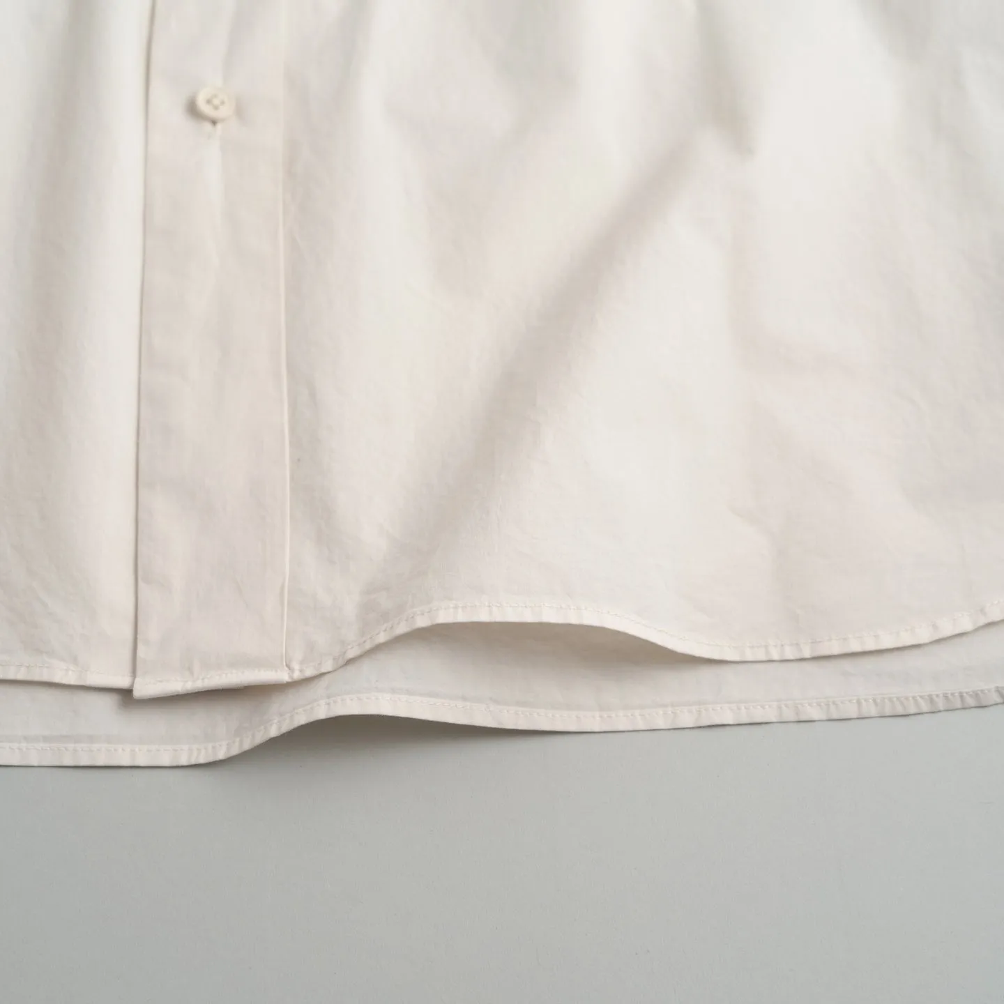 Garment Dye Over Shirt | Ecru