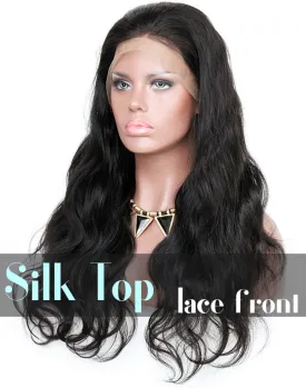 Glueless Silk Top Lace Front Wig: Body Wave