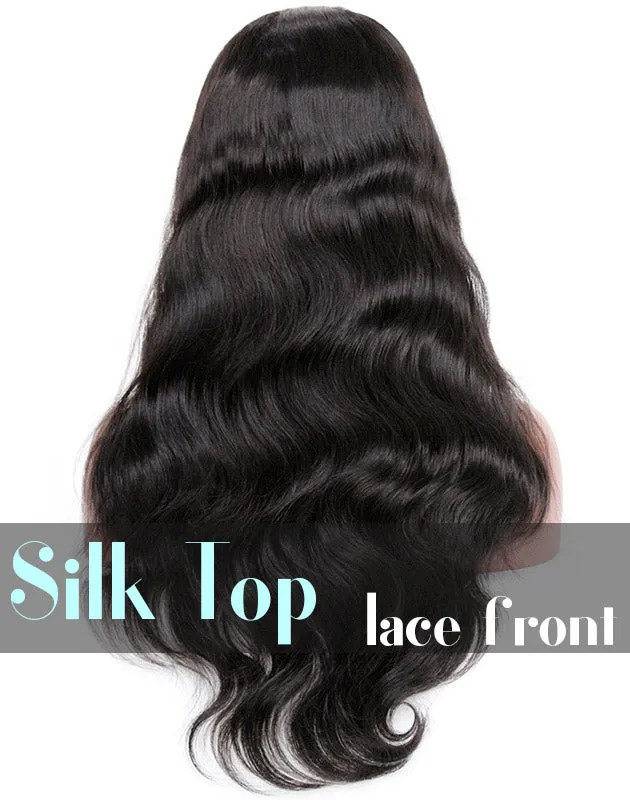 Glueless Silk Top Lace Front Wig: Body Wave
