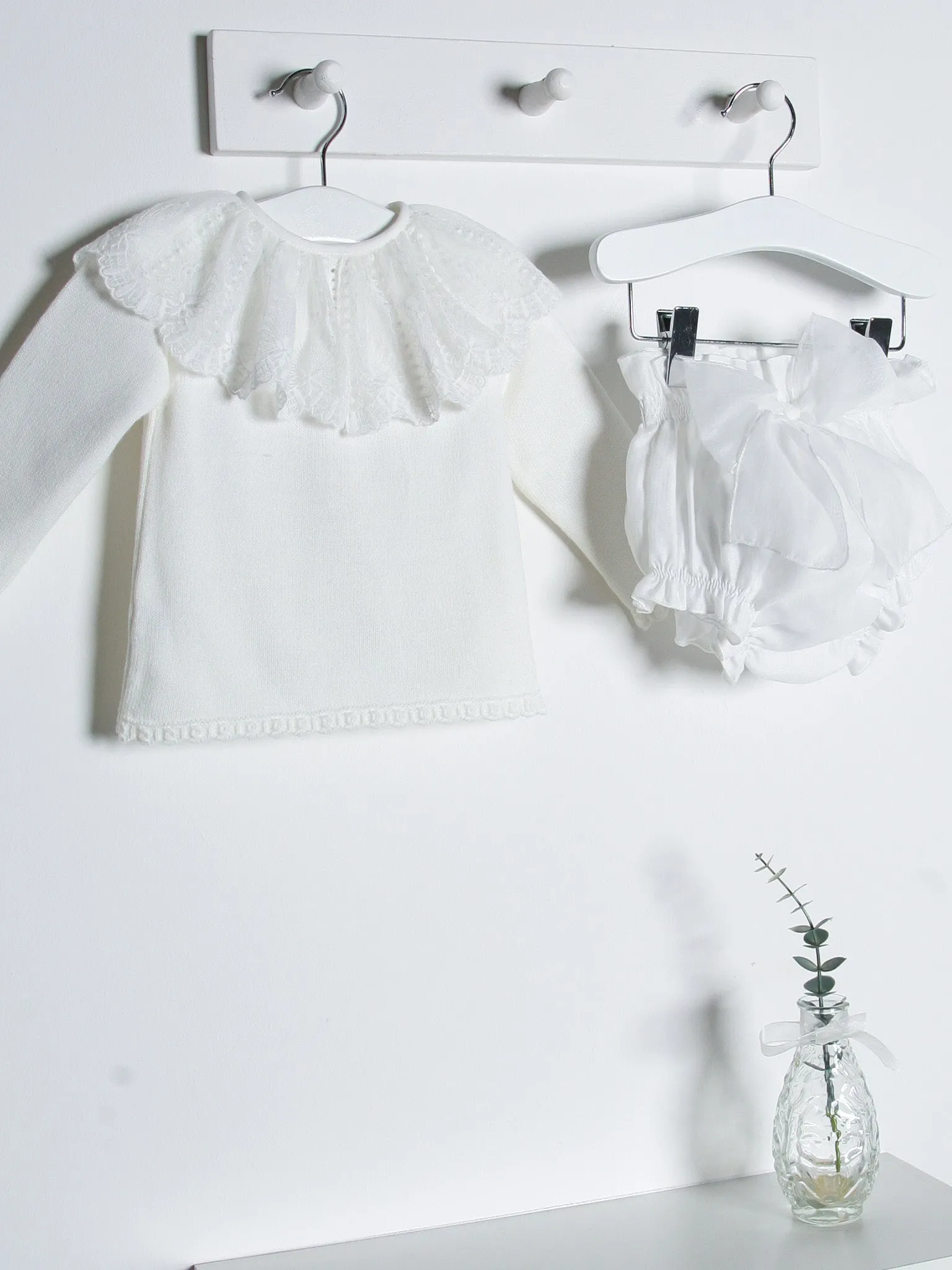 Granlei lace & organza bloomer pant set