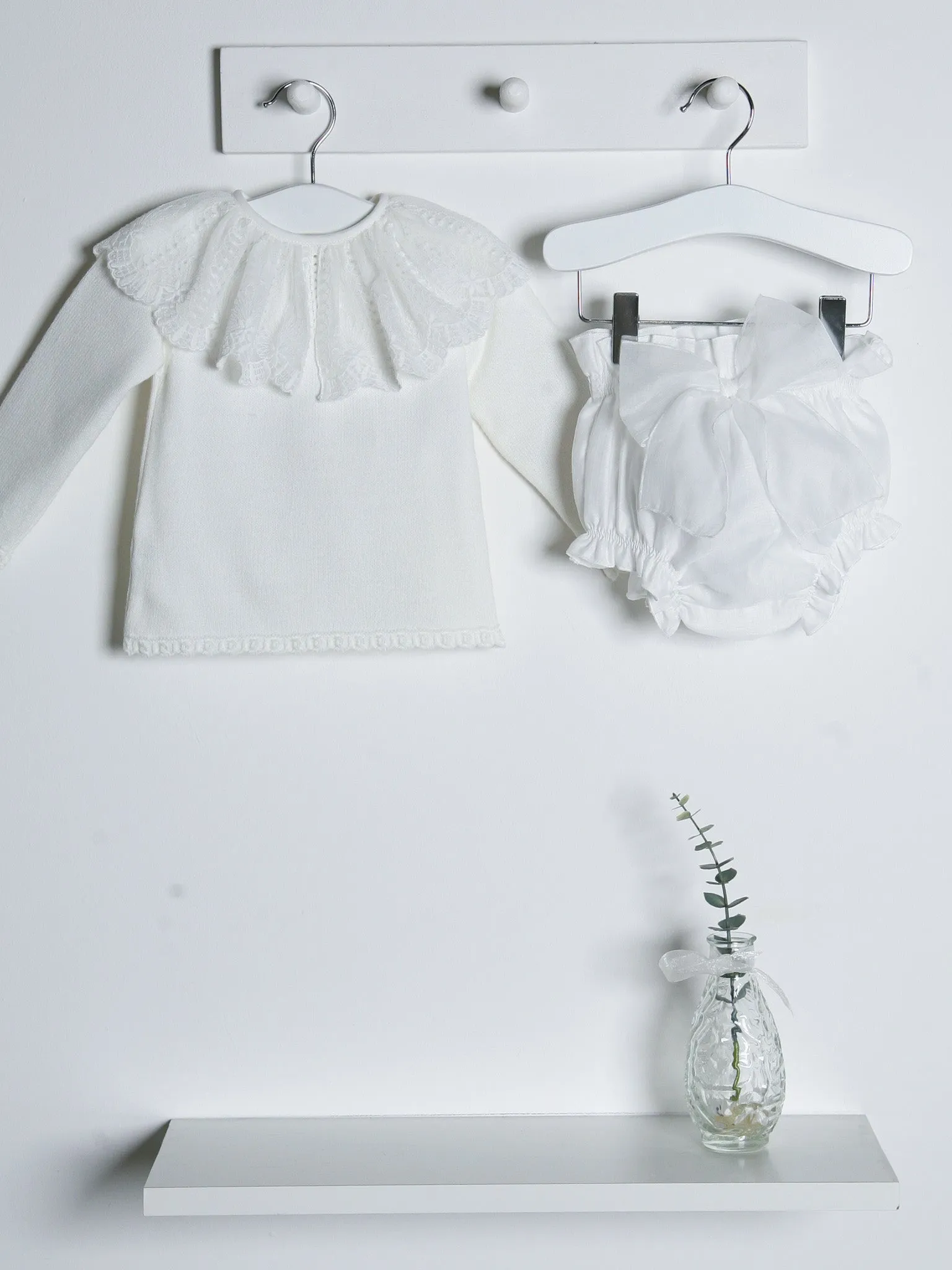 Granlei lace & organza bloomer pant set