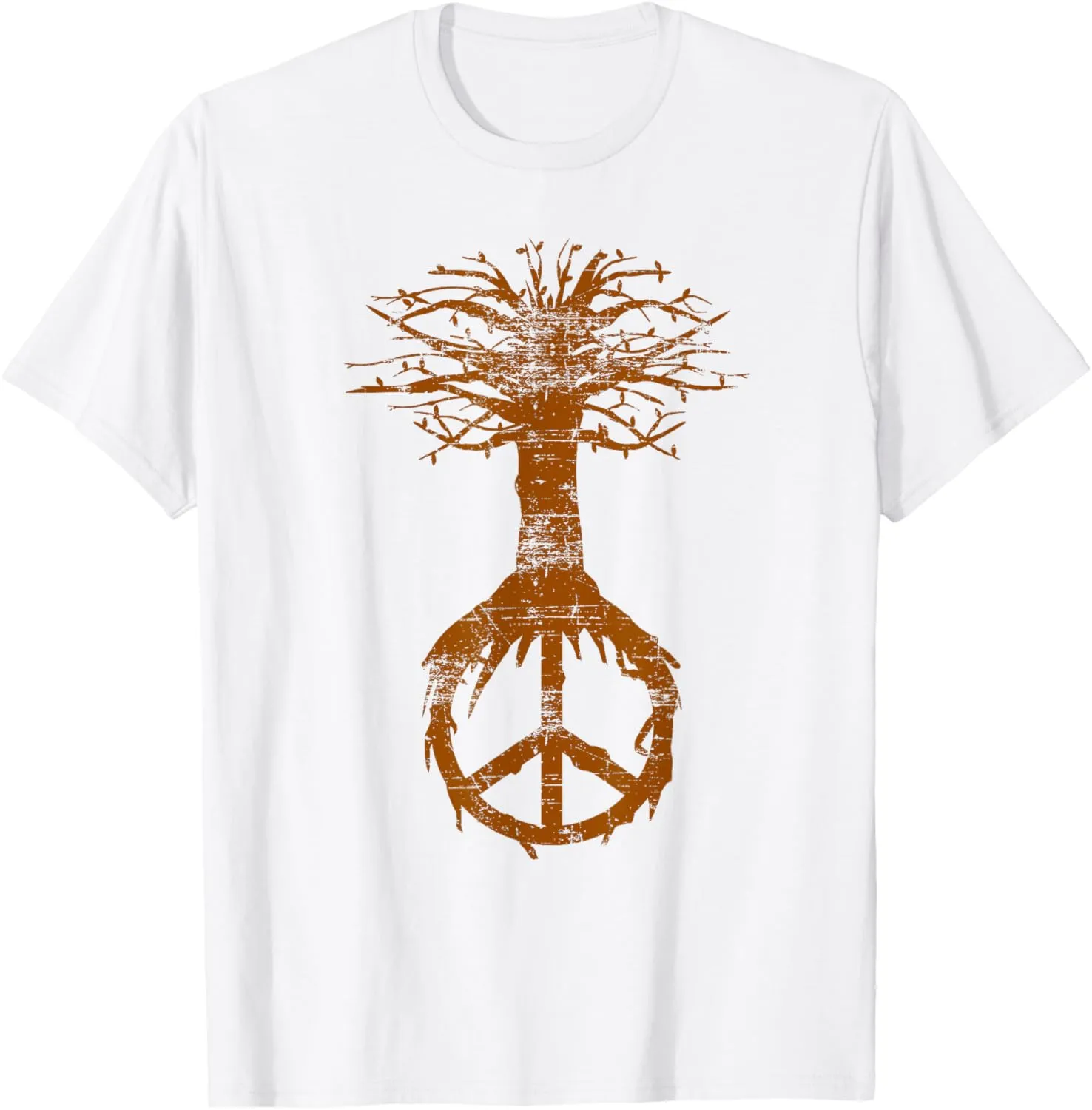 Hippie Tree Peace Sign Shirt | Cute Nature Lovers Tee Gift T-Shirt
