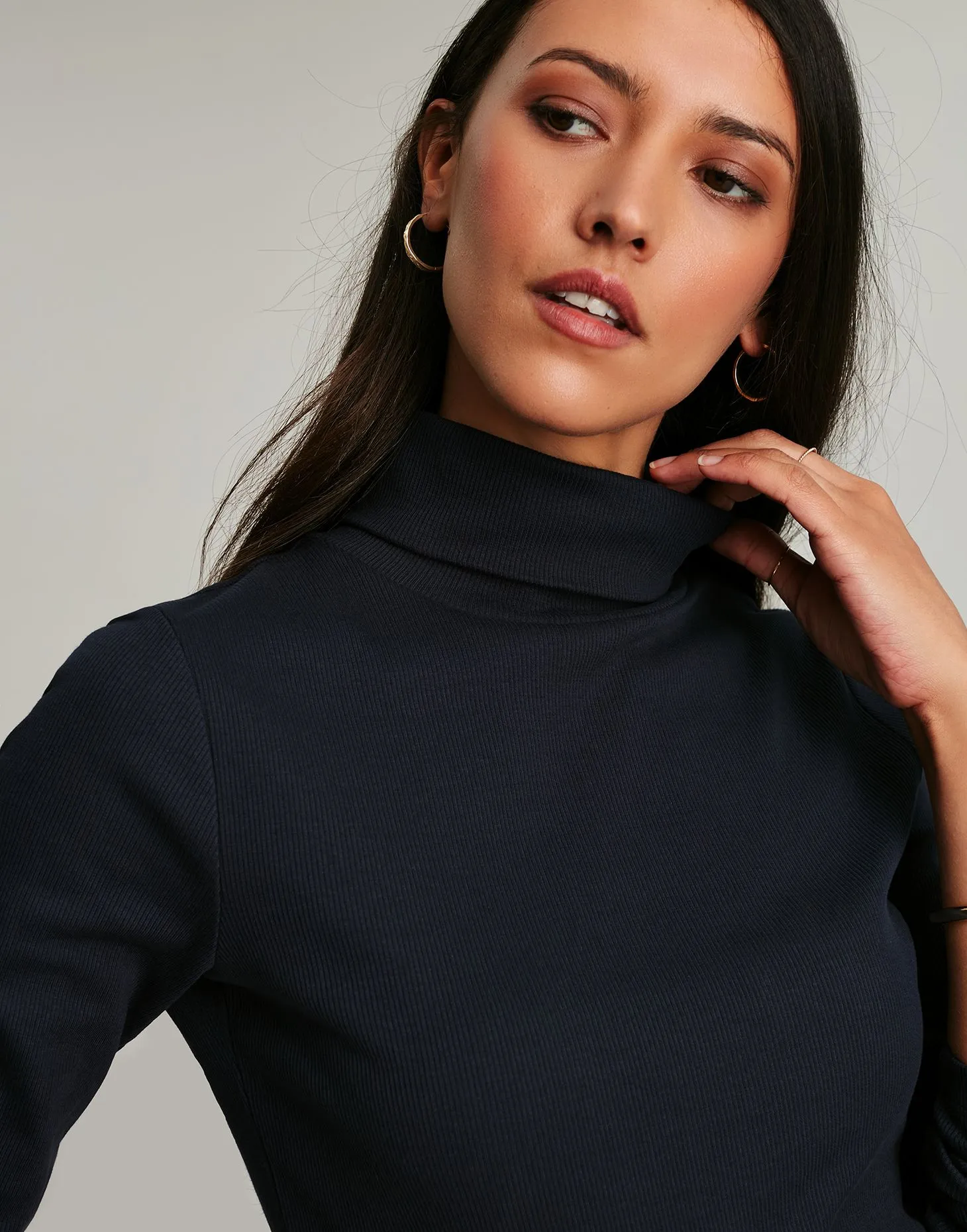 Joules | Clarissa Roll Neck Jersey Top | Women's | French Navy