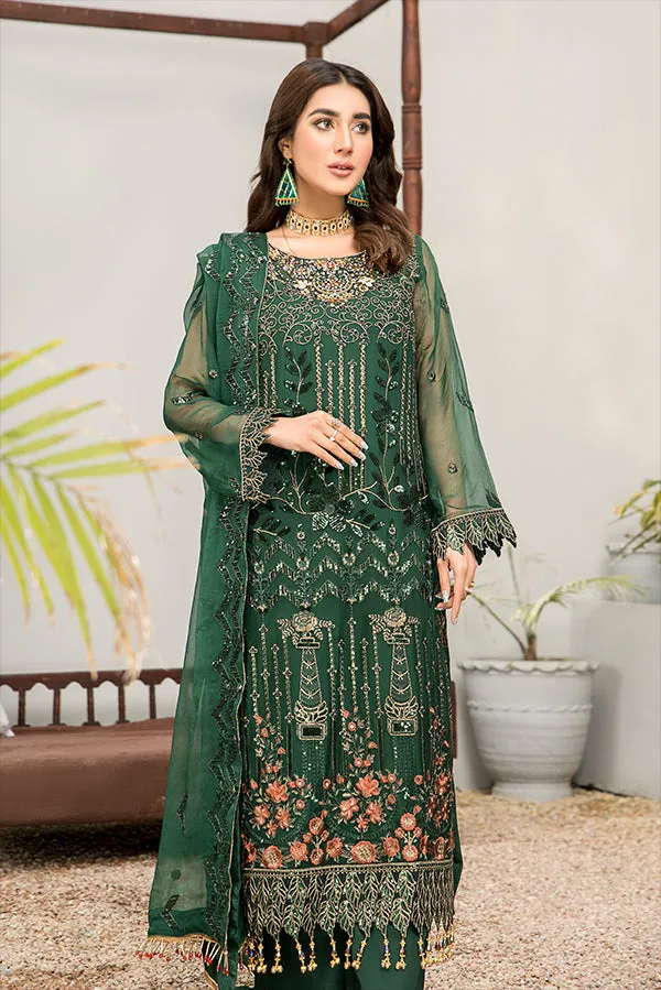 La Fleur By Maryam's Luxury Chiffon Collection 2022 – D-33 Nile Quiver