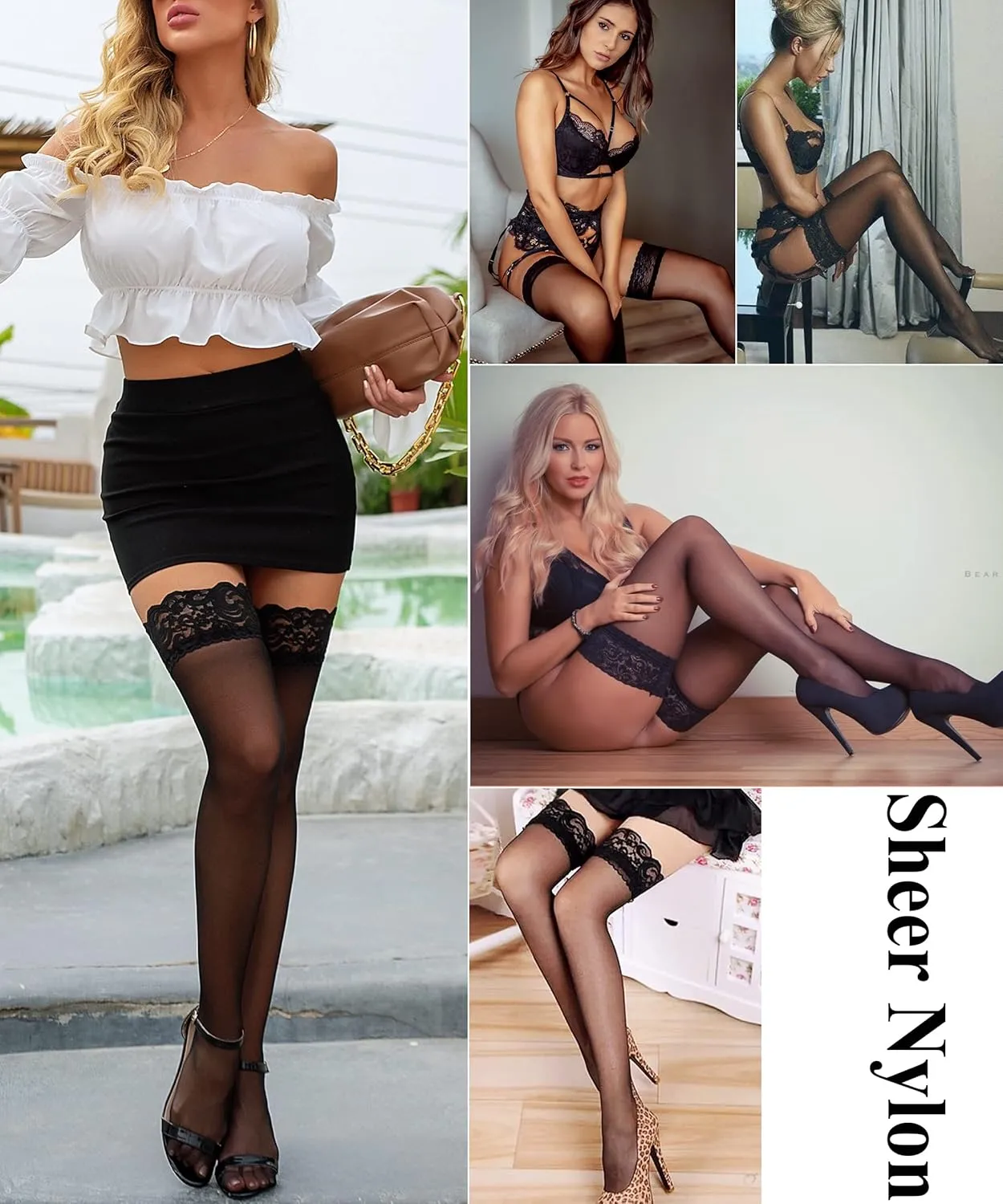Lidogirl Lace Top Thigh High Stockings