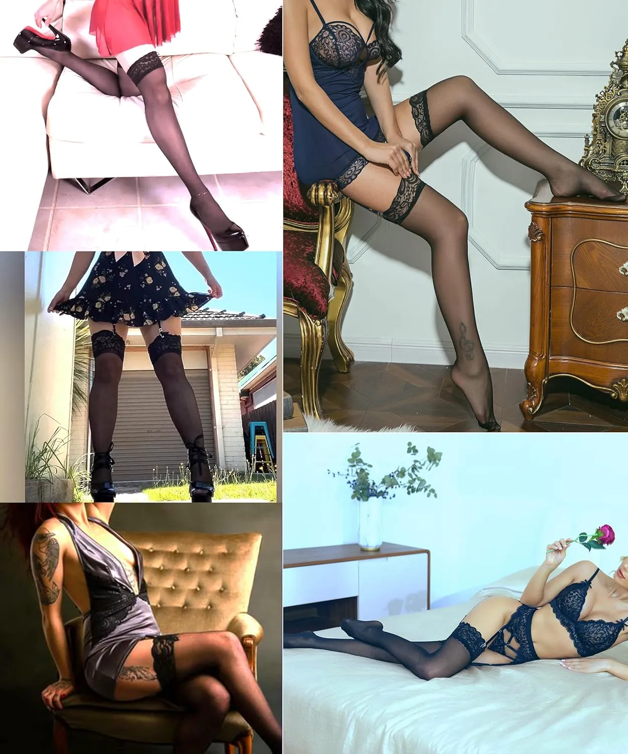 Lidogirl Lace Top Thigh High Stockings