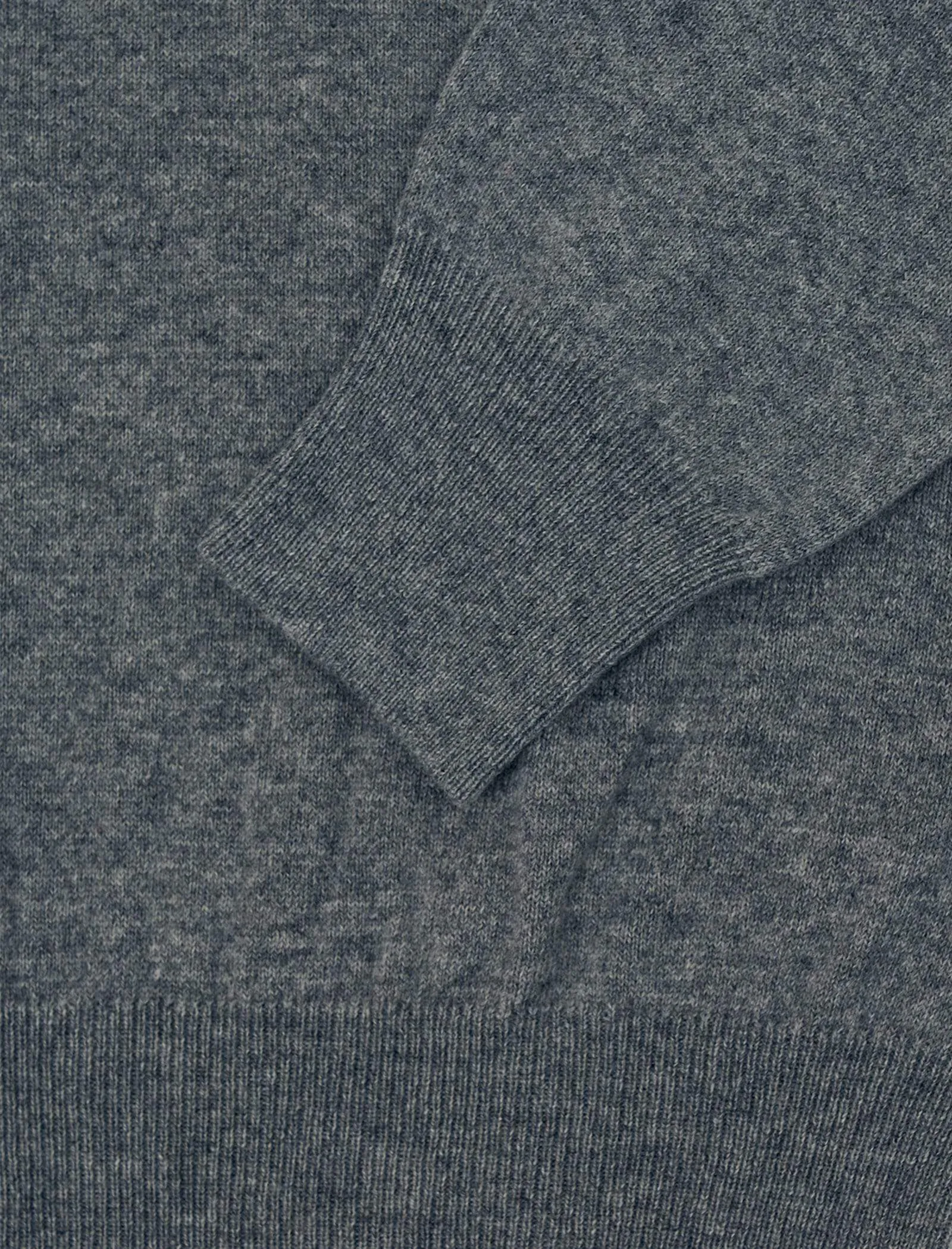 Light Grey V Neck Cashmere Jumper