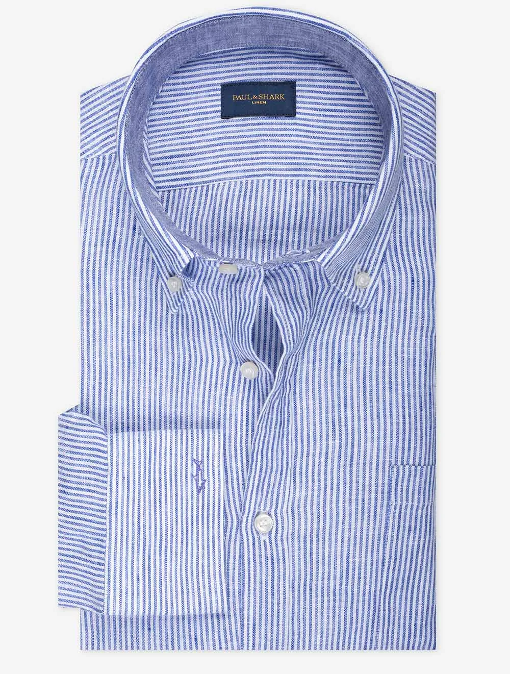 Line Stripe Shirt Blue