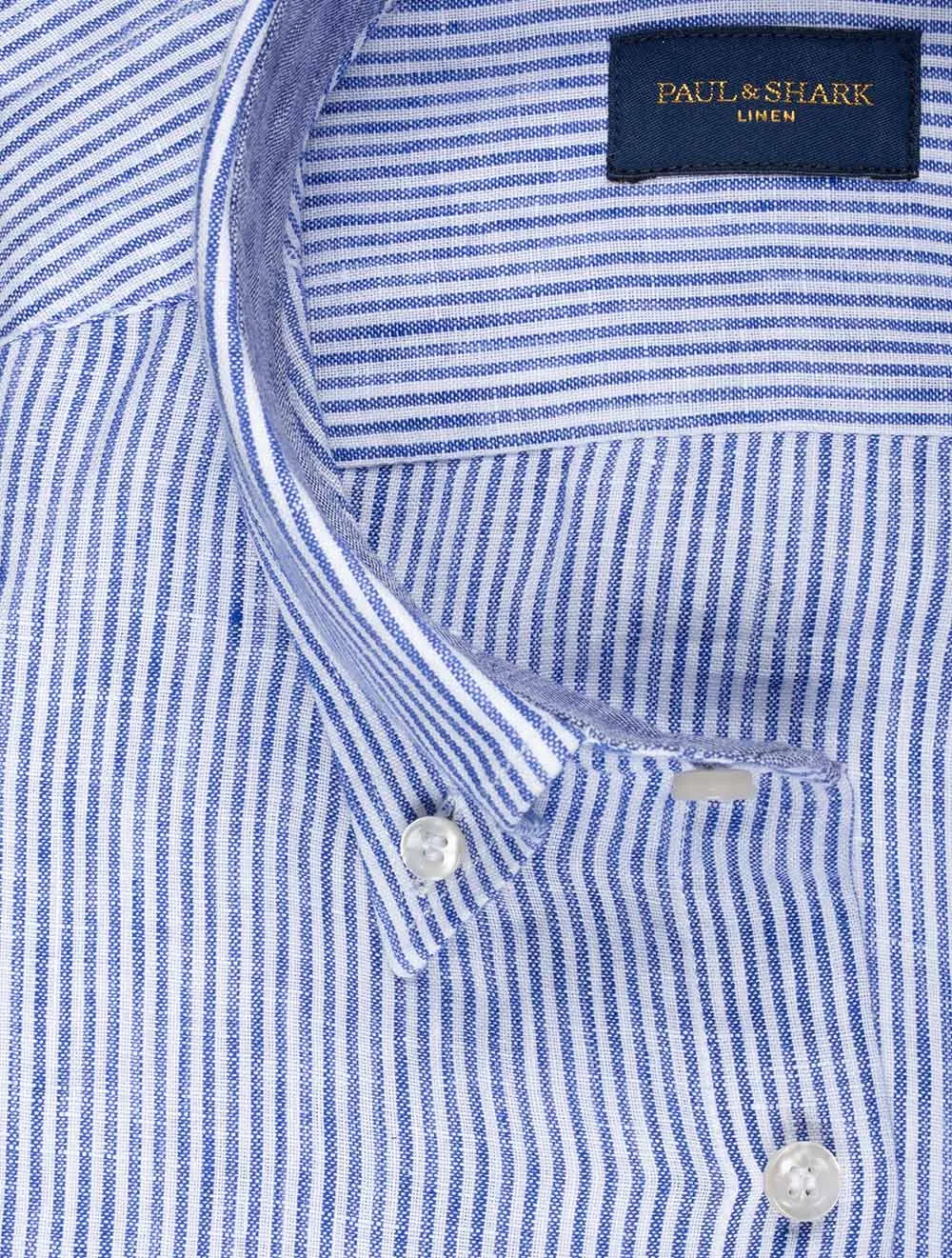 Line Stripe Shirt Blue