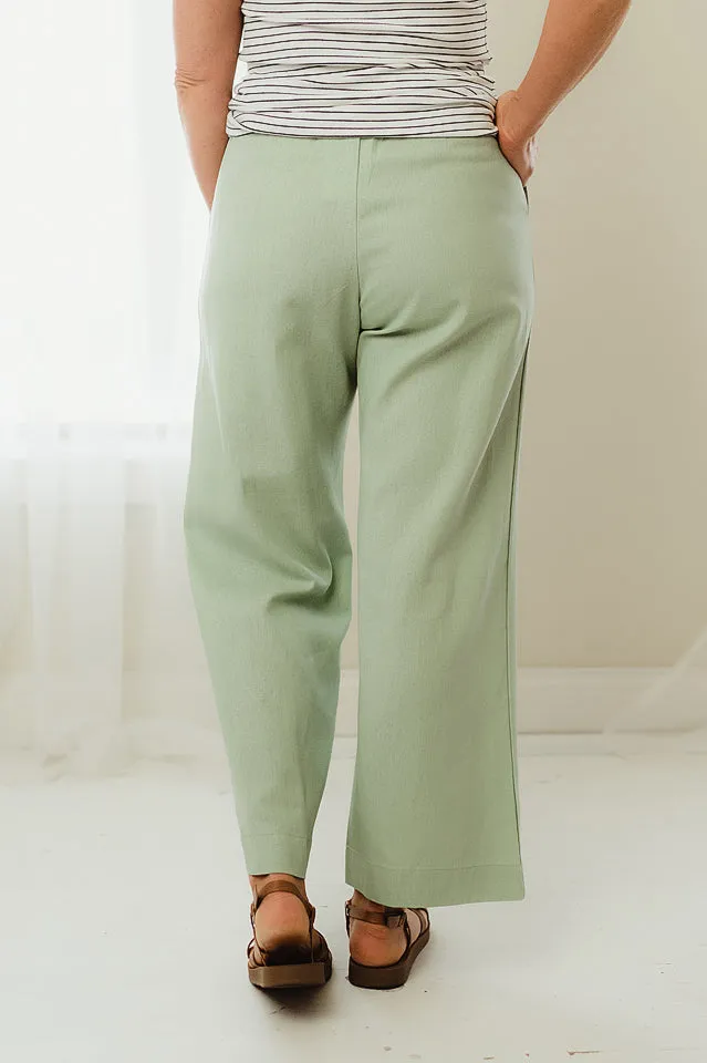Linen Cropped Pants