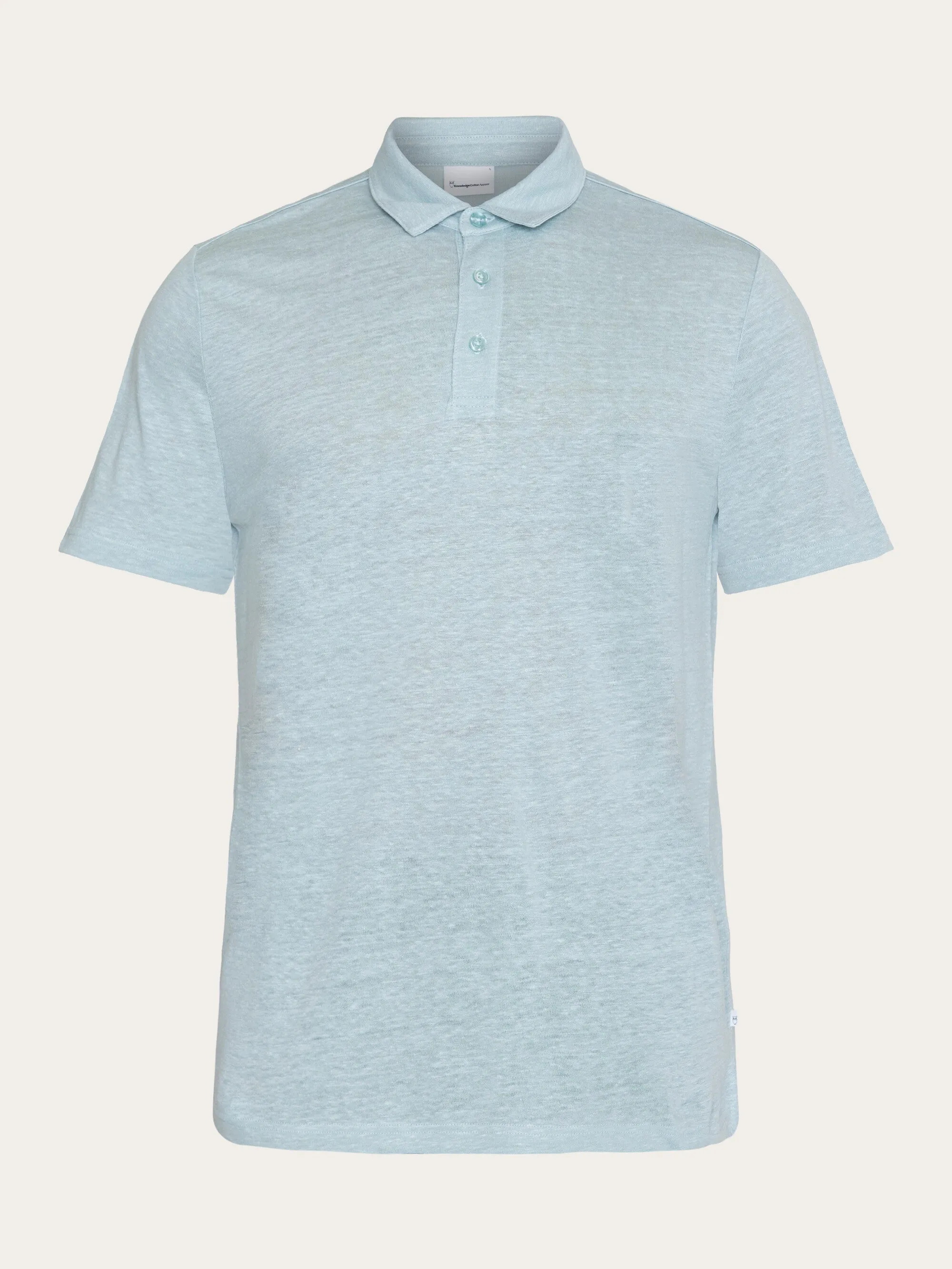 Linen polo - Gray Mist