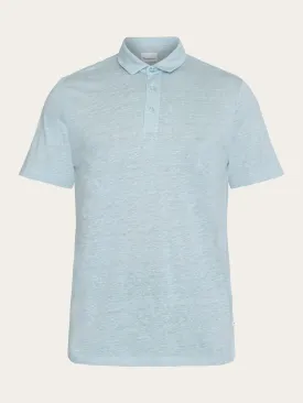 Linen polo - Gray Mist
