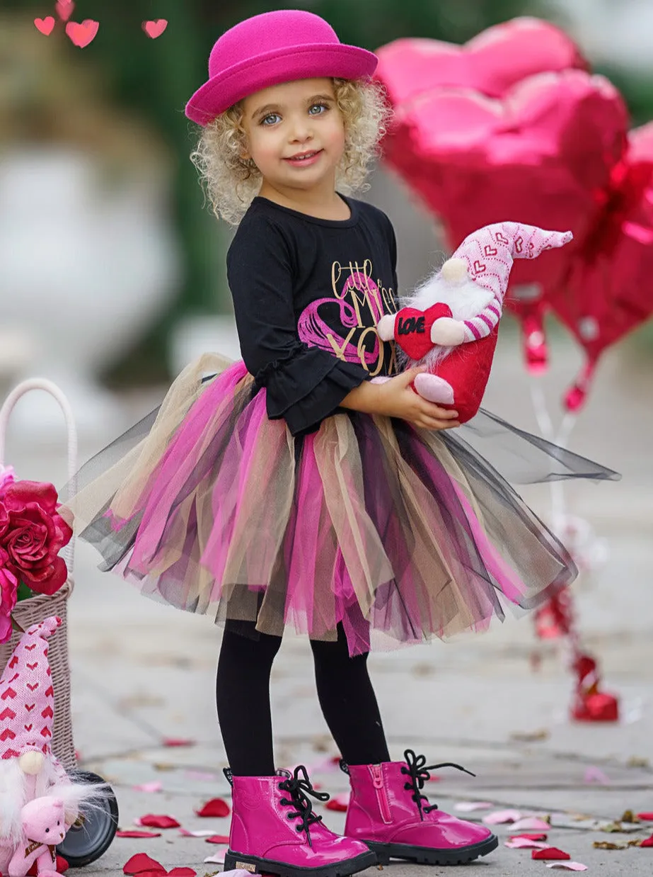 Little Miss XOXO Tutu Skirt Set